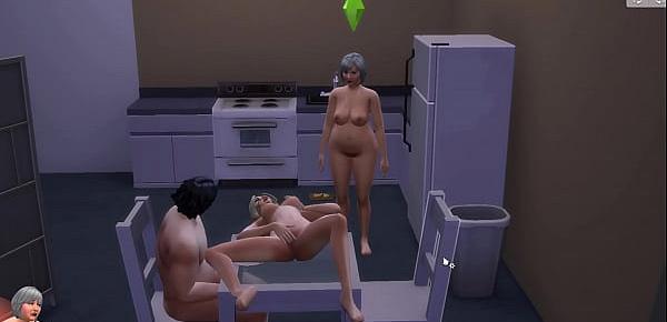  Jogo Sims 4 casal tarado com novinha